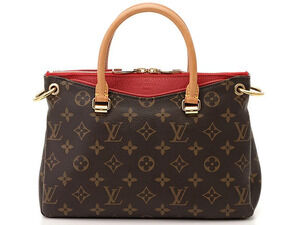 LOUIS VUITTON Pallas Monogram Cerise Red Handbag